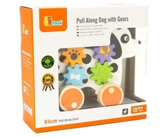 Каталка Viga Toys Цуценя (50977), зображення 2 Каталка Viga Toys Цуценя (50977), зображення 2