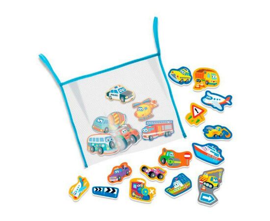 Игрушка для ванной 4М Наклейки для ванной Транспорт (00-04748), изображение 2 Игрушка для ванной 4М Наклейки для ванной Транспорт (00-04748), изображение 2