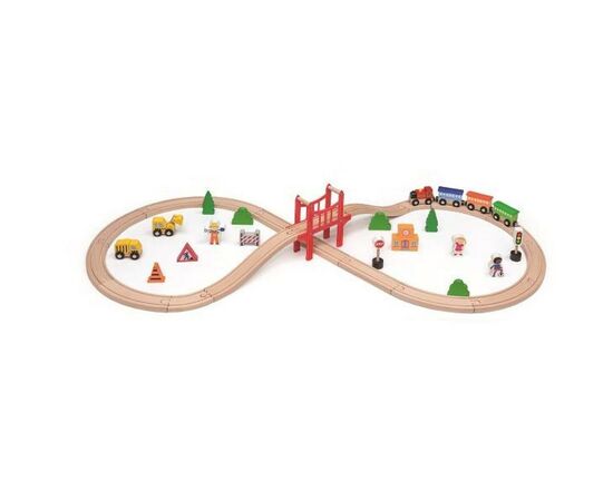 Железная дорога Viga Toys 39 деталей (50266)