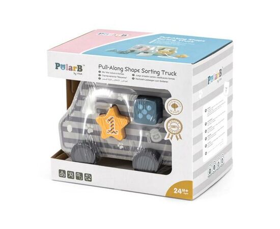 Каталка Viga Toys PolarB Машинка-сортер (44041), изображение 2 Каталка Viga Toys PolarB Машинка-сортер (44041), изображение 2