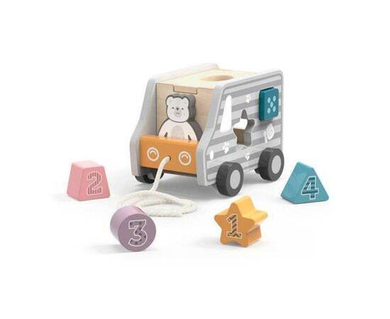 Каталка Viga Toys PolarB Машинка-сортер (44041)