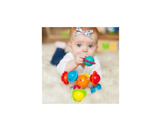 Погремушка Fat Brain Toys прорезыватель Сенсорные шары Wimzle (F136ML), изображение 4 Погремушка Fat Brain Toys прорезыватель Сенсорные шары Wimzle (F136ML), изображение 4