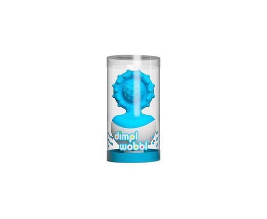 Погремушка Fat Brain Toys прорезыватель-неваляшка dimpl wobl голубой (F2174ML), изображение 2 Погремушка Fat Brain Toys прорезыватель-неваляшка dimpl wobl голубой (F2174ML), изображение 2