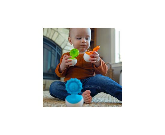 Погремушка Fat Brain Toys прорезыватель-неваляшка dimpl wobl зеленый (F2173ML), изображение 3 Погремушка Fat Brain Toys прорезыватель-неваляшка dimpl wobl зеленый (F2173ML), изображение 3