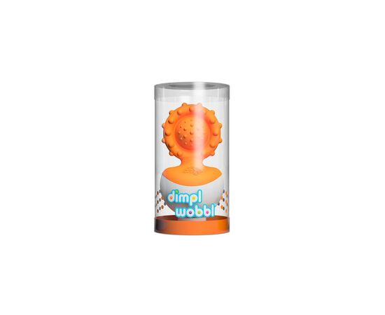 Погремушка Fat Brain Toys прорезыватель-неваляшка dimpl wobl оранжевый (F2172ML), изображение 2 Погремушка Fat Brain Toys прорезыватель-неваляшка dimpl wobl оранжевый (F2172ML), изображение 2