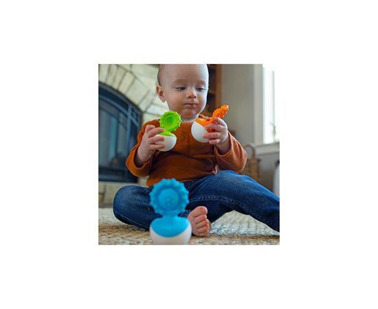 Погремушка Fat Brain Toys прорезыватель-неваляшка dimpl wobl оранжевый (F2172ML), изображение 4 Погремушка Fat Brain Toys прорезыватель-неваляшка dimpl wobl оранжевый (F2172ML), изображение 4