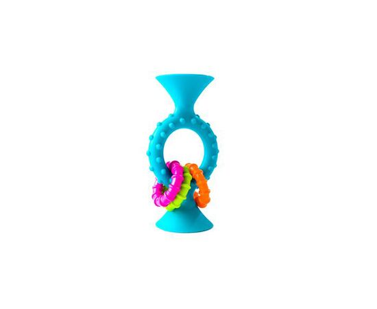 Погремушка Fat Brain Toys прорезыватель на присосках pipSquigz Loops бирюзовый (F166ML)