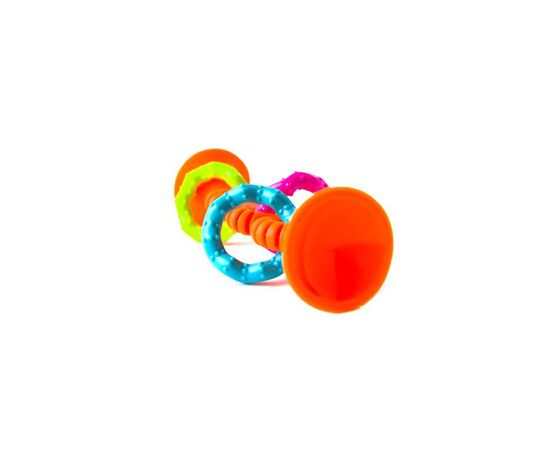Погремушка Fat Brain Toys прорезыватель на присосках pipSquigz Loops оранжевый (F165ML), изображение 2 Погремушка Fat Brain Toys прорезыватель на присосках pipSquigz Loops оранжевый (F165ML), изображение 2