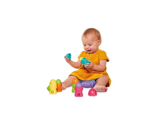 Развивающая игрушка Toomies пирамидка Цыплята в скорлупе (E73083), изображение 7 Развивающая игрушка Toomies пирамидка Цыплята в скорлупе (E73083), изображение 7