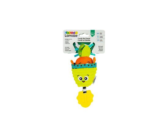 Игрушка на коляску Lamaze Морковка с прорезывателем (L27381), изображение 2 Игрушка на коляску Lamaze Морковка с прорезывателем (L27381), изображение 2