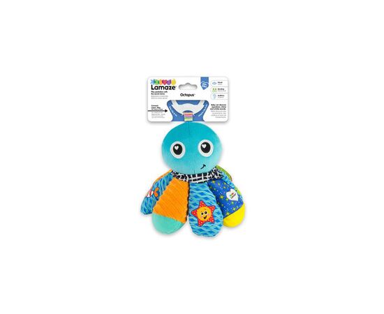 Игрушка на коляску Lamaze Осьминог с пищалкой и зеркальцем (L27514), изображение 2 Игрушка на коляску Lamaze Осьминог с пищалкой и зеркальцем (L27514), изображение 2
