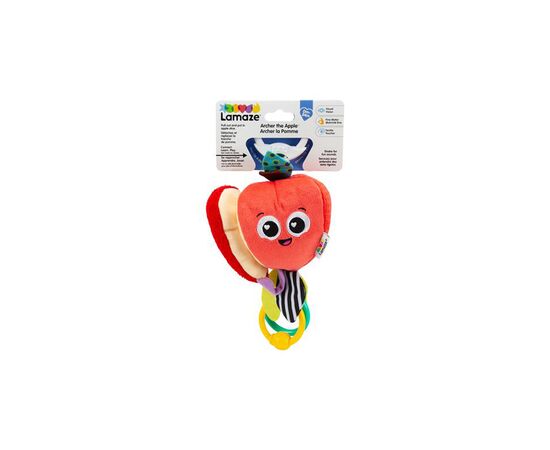 Игрушка на коляску Lamaze Яблочко с прорезывателем (L27383), изображение 3 Игрушка на коляску Lamaze Яблочко с прорезывателем (L27383), изображение 3