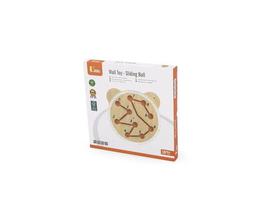 Развивающая игрушка Viga Toys Бизиборд Дорожка для шарика (44556FSC), изображение 2 Развивающая игрушка Viga Toys Бизиборд Дорожка для шарика (44556FSC), изображение 2