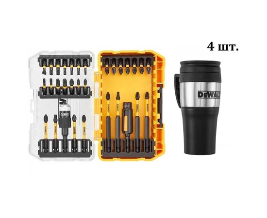 Набор бит DeWALT Phillips, Pozidriv,Torx,Slotted,L 25,57, 85 мм, 32 шт, термокружка, ToughCase (DT70736TM)