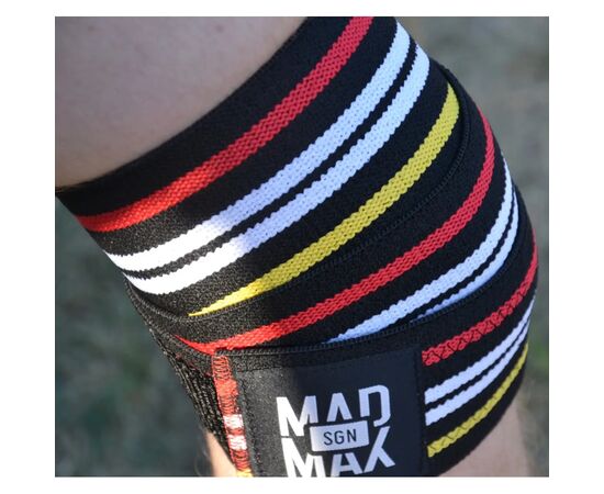 Бинт для спорту MadMax на коліна Knee Wraps Black (MFA-292-U), зображення 10 Бинт для спорту MadMax на коліна Knee Wraps Black (MFA-292-U), зображення 10