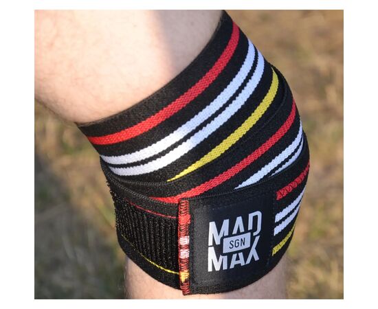 Бинт для спорту MadMax на коліна Knee Wraps Black (MFA-292-U), зображення 4 Бинт для спорту MadMax на коліна Knee Wraps Black (MFA-292-U), зображення 4