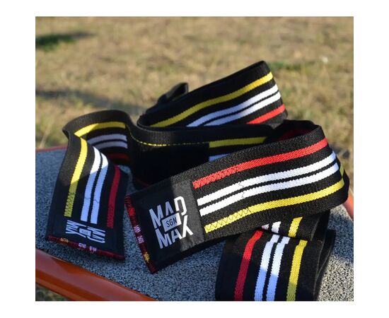 Бинт для спорту MadMax на коліна Knee Wraps Black (MFA-292-U), зображення 6 Бинт для спорту MadMax на коліна Knee Wraps Black (MFA-292-U), зображення 6
