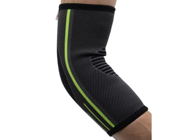 Фиксатор локтя MadMax MFA-283 3D Compressive elbow support Dark grey/Neon green S (MFA-283_S), изображение 9 Фиксатор локтя MadMax MFA-283 3D Compressive elbow support Dark grey/Neon green S (MFA-283_S), изображение 9