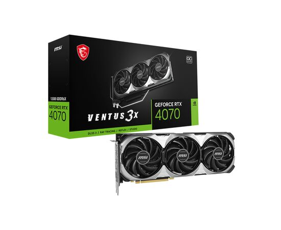 Видеокарта MSI GeForce RTX4070 12Gb VENTUS 3X E OC (RTX 4070 VENTUS 3X E 12G OC), изображение 5 Видеокарта MSI GeForce RTX4070 12Gb VENTUS 3X E OC (RTX 4070 VENTUS 3X E 12G OC), изображение 5