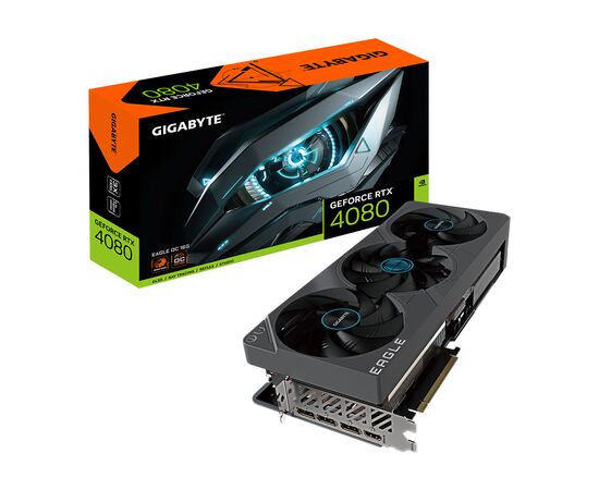 Видеокарта GIGABYTE GeForce RTX4080 16Gb EAGLE OC (GV-N4080EAGLE OC-16GD), изображение 7 Видеокарта GIGABYTE GeForce RTX4080 16Gb EAGLE OC (GV-N4080EAGLE OC-16GD), изображение 7