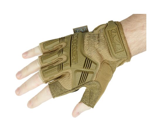 Тактические перчатки Mechanix M-Pact Fingerless M Coyote (MFL-72-009), изображение 3 Тактические перчатки Mechanix M-Pact Fingerless M Coyote (MFL-72-009), изображение 3