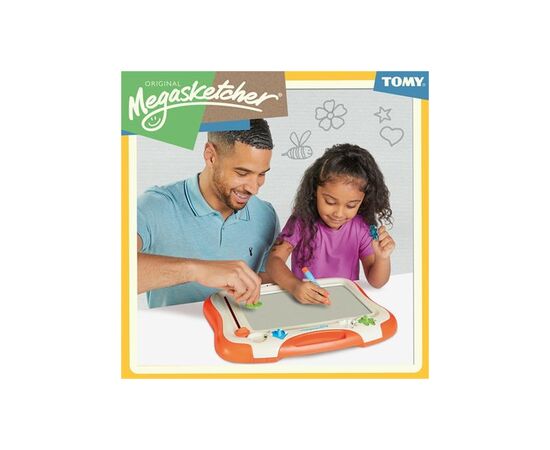 Набір для творчості Megasketcher дошка магнітна для малювання, біло-помаранчеви (T6555), зображення 3 Набір для творчості Megasketcher дошка магнітна для малювання, біло-помаранчеви (T6555), зображення 3