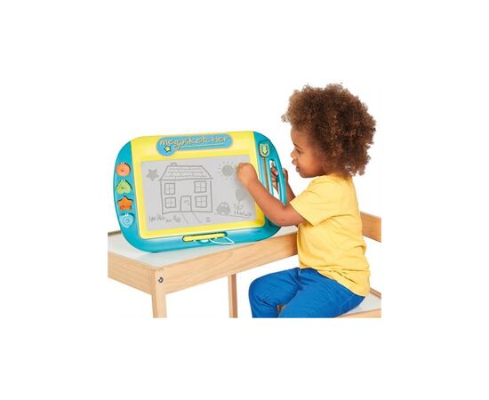 Набор для творчества Megasketcher доска магнитная для рисования, голубовато-желтый (E73164), изображение 4 Набор для творчества Megasketcher доска магнитная для рисования, голубовато-желтый (E73164), изображение 4