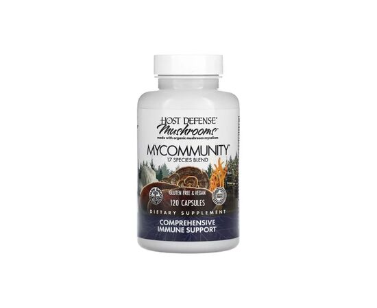 Витаминно-минеральный комплекс Fungi Perfecti Поддержка иммунитета, комплекс из 17 грибов, Mushrooms, Comprehen (FPI-03813)