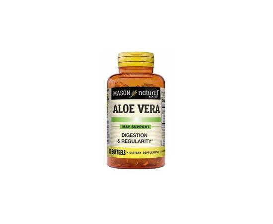 Травы Mason Natural Алоэ вера, Aloe Vera, 60 гелевых капсул (MAV12175)