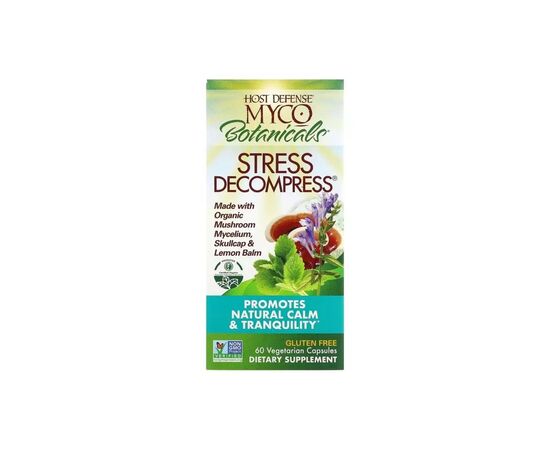 Травы Fungi Perfecti Грибы для снятия стресса, MycoBotanicals, Stress Decompress, 60 вегетар (FPI-71066), изображение 2 Травы Fungi Perfecti Грибы для снятия стресса, MycoBotanicals, Stress Decompress, 60 вегетар (FPI-71066), изображение 2