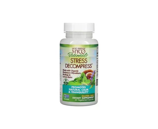 Травы Fungi Perfecti Грибы для снятия стресса, MycoBotanicals, Stress Decompress, 60 вегетар (FPI-71066)