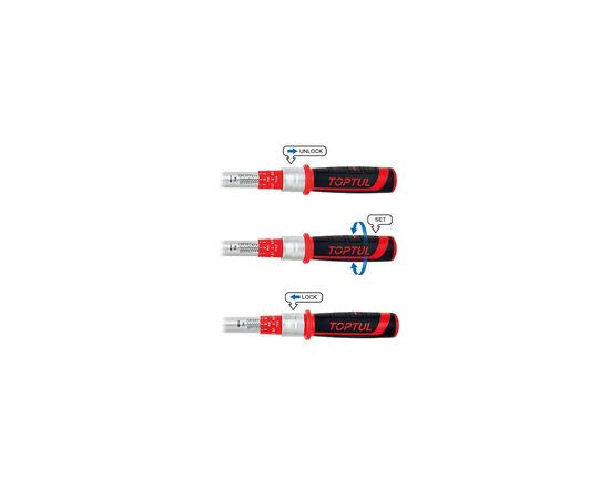 Ключ Toptul динамометрический 1/2"x525мм 40-210Nm (ANBV1621), изображение 2 Ключ Toptul динамометрический 1/2"x525мм 40-210Nm (ANBV1621), изображение 2