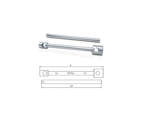 Ключ Toptul балонний 35х17(4-гр.)мм з воротком (CTIB3517), зображення 3 Ключ Toptul балонний 35х17(4-гр.)мм з воротком (CTIB3517), зображення 3