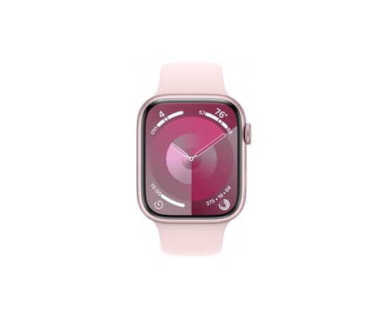 Смарт-годинник Apple Watch Series 9 GPS 41mm Pink Aluminium Case with Light Pink Sport Band - S/M (MR933QP/A), зображення 2 Смарт-годинник Apple Watch Series 9 GPS 41mm Pink Aluminium Case with Light Pink Sport Band - S/M (MR933QP/A), зображення 2