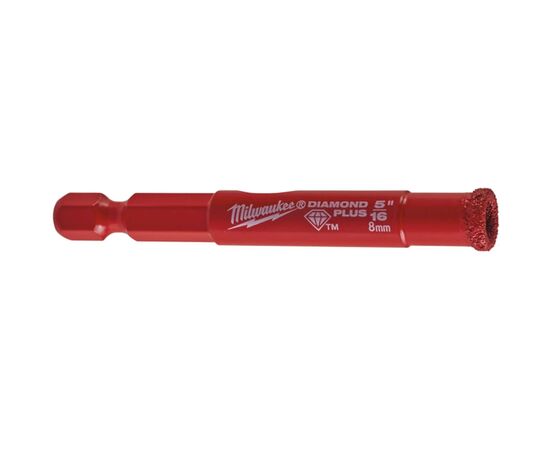 Коронка Milwaukee алмазна Diamond Plus 8мм, з хвостовиком (49560507)