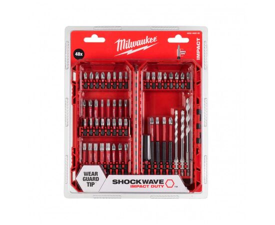 Набор бит Milwaukee SHOCKWAVE 48 шт (4932492005), изображение 2 Набор бит Milwaukee SHOCKWAVE 48 шт (4932492005), изображение 2