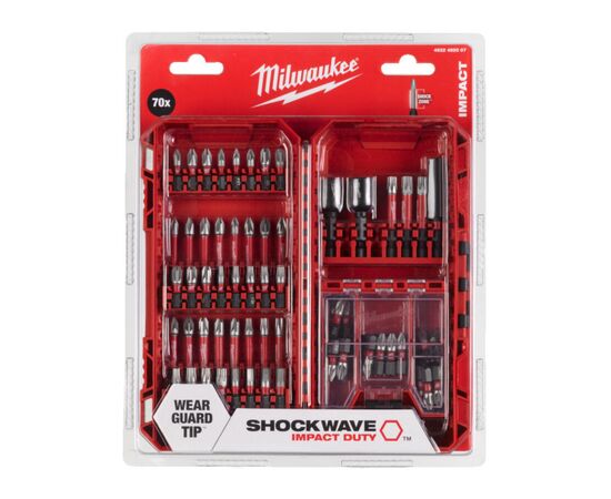 Набор бит Milwaukee SHOCKWAVE 70шт (4932492007), изображение 2 Набор бит Milwaukee SHOCKWAVE 70шт (4932492007), изображение 2
