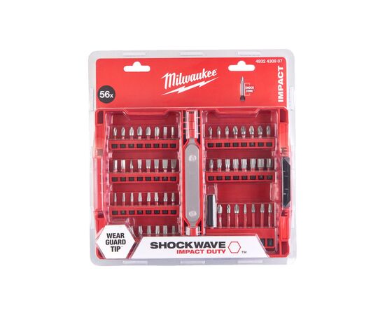 Набор бит Milwaukee SHOCKWAVE 56 шт (4932430907), изображение 2
