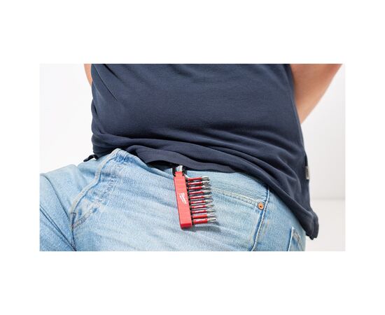 Набор бит Milwaukee с карабином ShW 2 x PH2/ 1 x PZ2/ 1 x TX15/ 2 x TX20/ 2 x TX30/ 1 x TX40 (4932480941), изображение 2