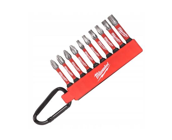 Набор бит Milwaukee с карабином ShW 2 x PH2/ 1 x PZ2/ 1 x TX15/ 2 x TX20/ 2 x TX30/ 1 x TX40 (4932480941), изображение 3