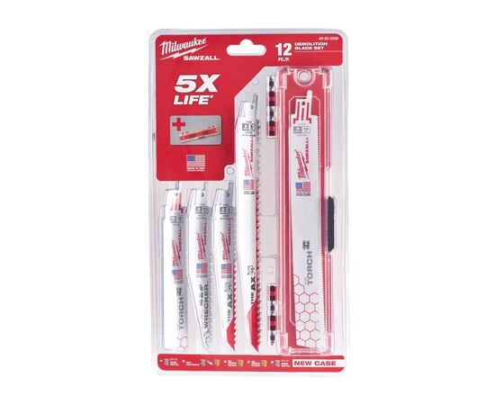 Полотно Milwaukee набор для сабельной пилы SAWZALL 12шт (49222229), изображение 3