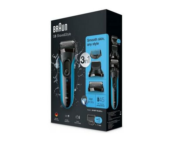 Электробритва Braun Series 3 3010 BT, изображение 5 Электробритва Braun Series 3 3010 BT, изображение 5