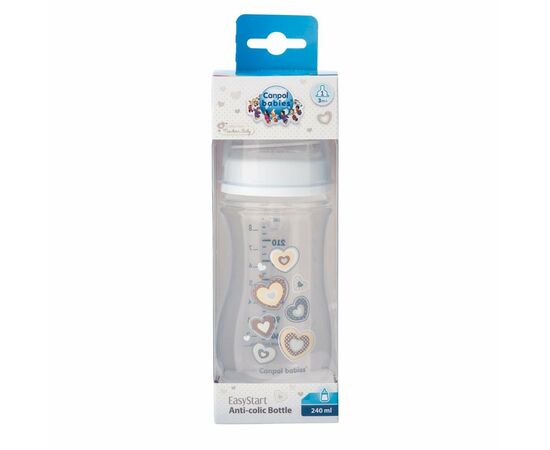 Бутылочка для кормления Canpol babies антиколиковая EasyStart Newborn baby с широк.отверст. 240 мл (35/217_bei), изображение 3 Бутылочка для кормления Canpol babies антиколиковая EasyStart Newborn baby с широк.отверст. 240 мл (35/217_bei), изображение 3