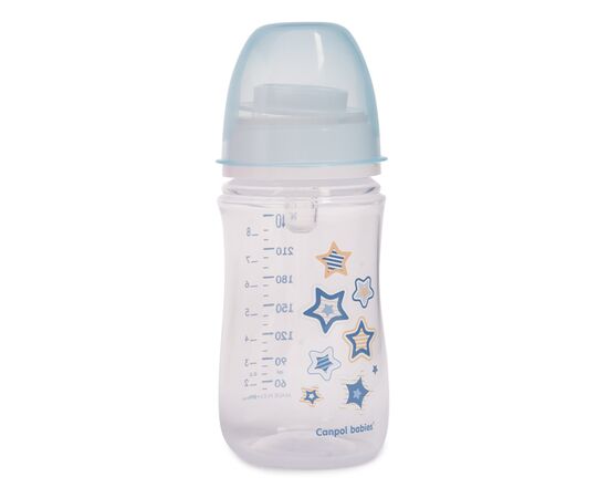 Пляшечка для годування Canpol babies антиколькова EasyStart Newborn baby 240мл (35/217_blu), зображення 2 Пляшечка для годування Canpol babies антиколькова EasyStart Newborn baby 240мл (35/217_blu), зображення 2