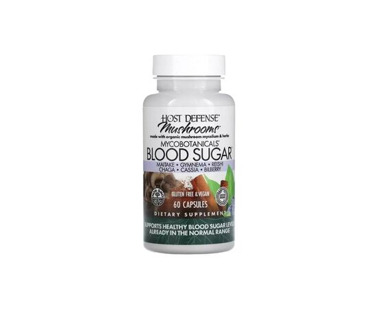 Травы Fungi Perfecti Грибы для нормализации уровня сахара, MycoBotanicals, Blood Sugar, (FPI-70474)