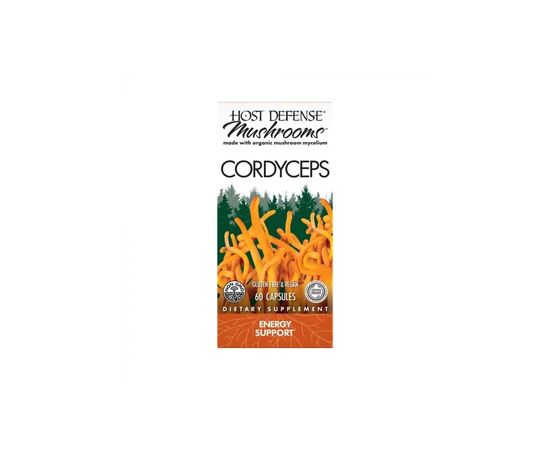 Травы Fungi Perfecti Грибы кордицепс, поддержка выработки энергии, Cordyceps, 60 (FPI-03102)