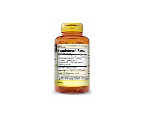 Травы Mason Natural Со Пальметто экстракт, Здоровье Простаты, Saw Palmetto, 60 ге (MAV-12905), изображение 2 Травы Mason Natural Со Пальметто экстракт, Здоровье Простаты, Saw Palmetto, 60 ге (MAV-12905), изображение 2