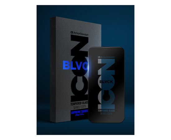 Стекло защитное Armorstandart Supreme Black Icon 3D Apple iPhone 15 Plus Black (ARM68222), изображение 2