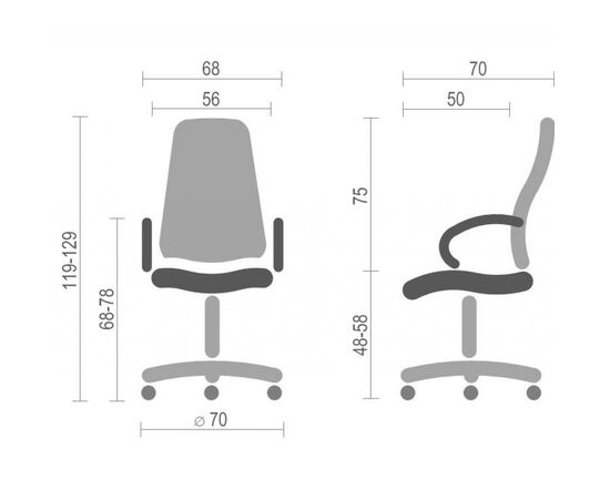 Офисное кресло Аклас Валенсия Soft EX MB Коричневое (07826), изображение 6 Офисное кресло Аклас Валенсия Soft EX MB Коричневое (07826), изображение 6