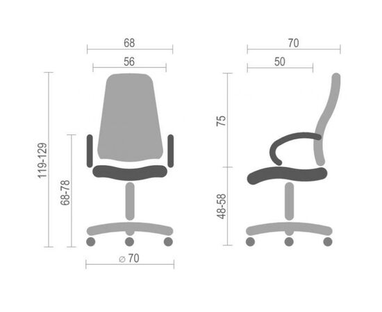 Офисное кресло Аклас ФлоридаCHMBКоричневое (5301), изображение 6 Офисное кресло Аклас ФлоридаCHMBКоричневое (5301), изображение 6